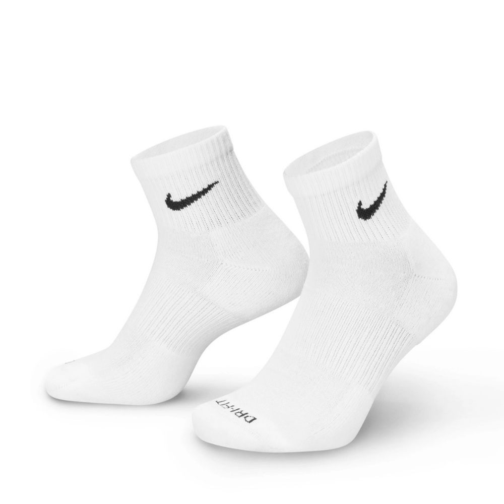Nike White Ankle Socks ANY size 6pack
